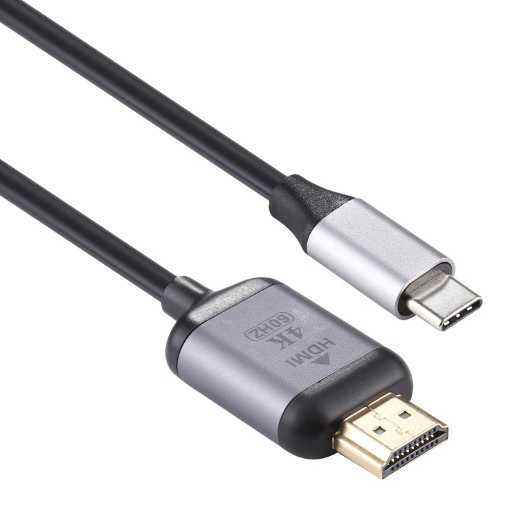 Cable adaptador macho 4K 60Hz tipo C / USB-C macho a HDMI, longitud: 1,8 m, HDMI Male
