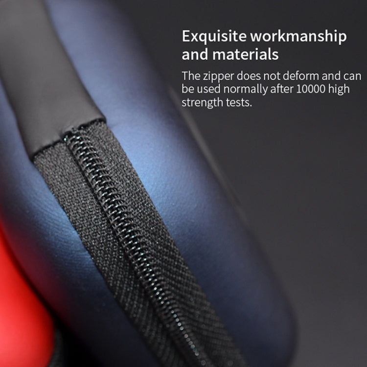 Estuche receptor de PU portátil para auriculares con cargador de cable de datos KZ, PU Black, PU Blue, PU Red