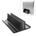 Base de soporte de almacenamiento radiante Vertical para ordenador portátil, Universal, portátil, de aleación de aluminio, con ranura única, ancho ajustable, Single Slot Black, Single Slot Silver