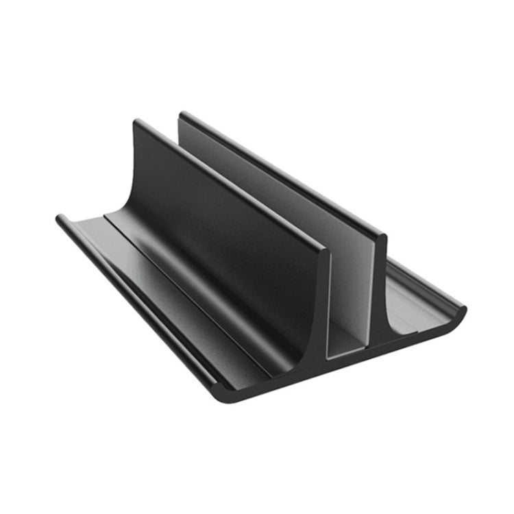 Base de soporte de almacenamiento radiante Vertical para ordenador portátil, Universal, portátil, de aleación de aluminio, con ranura única, ancho ajustable, Single Slot Black, Single Slot Silver