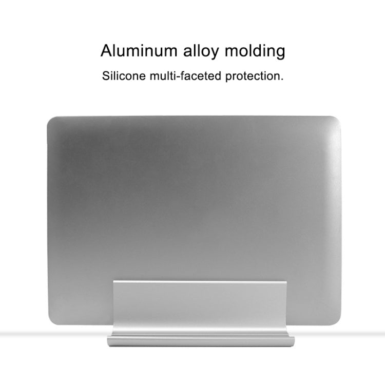 Base de soporte de almacenamiento radiante Vertical para ordenador portátil, Universal, portátil, de aleación de aluminio, con ranura única, ancho ajustable, Single Slot Black, Single Slot Silver