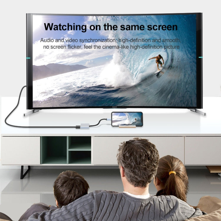 Adaptador HUB 2 en 1 USB-C / Type-C a 2 x puertos HDTV, 2 in 1
