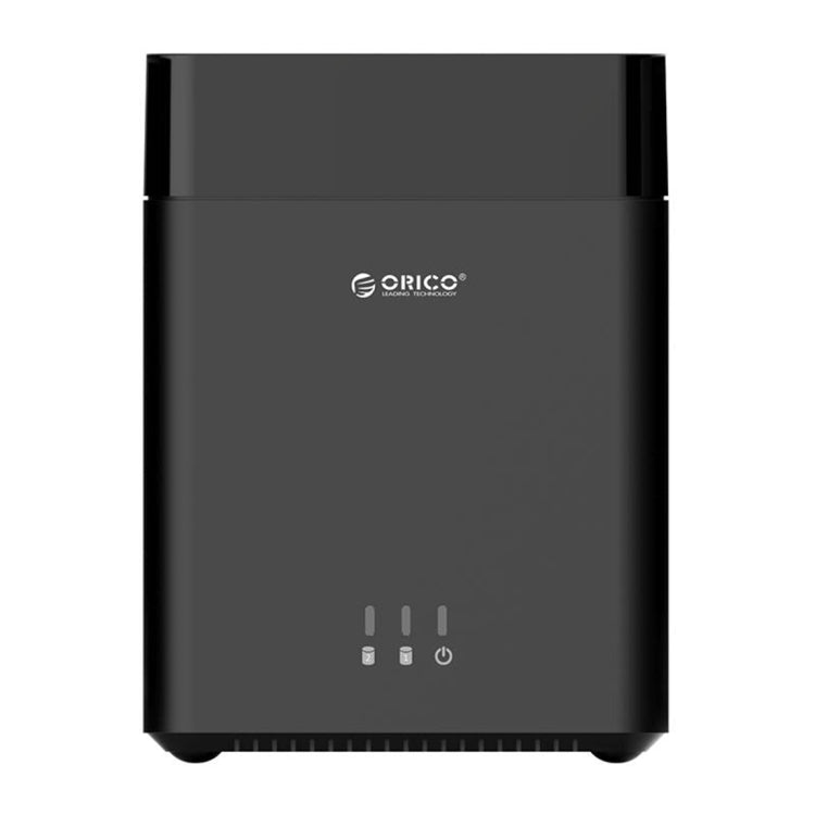 ORICO DS200U3 Caja de disco duro USB 3.0 de tipo magnético con 2 bahías de 3,5 pulgadas y indicador LED azul, USB 3.0