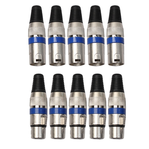 5 pares de conector XLR macho + hembra, conector para clavija de micrófono, 5 Pairs