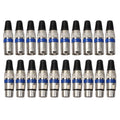 10 pares de conector XLR macho + hembra, conector para clavija de micrófono, 10 Pairs