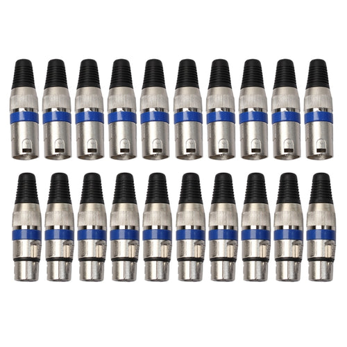 10 pares de conector XLR macho + hembra, conector para clavija de micrófono, 10 Pairs
