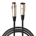 Cable blindado de micrófono XLR macho a XLR hembra de 1,8 m, 3 pines, cable de audio para micrófono, Length: 1.8m