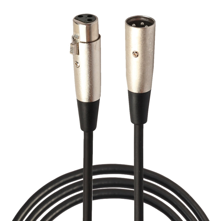 Cable blindado de micrófono XLR macho a XLR hembra de 1,8 m, 3 pines, cable de audio para micrófono, Length: 1.8m