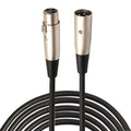 Cable blindado de micrófono XLR macho a XLR hembra de 5m de 3 pines Cable de audio para micrófono, Length: 5m