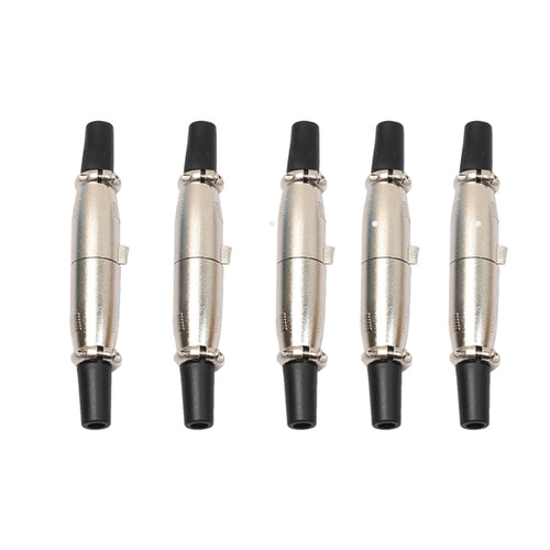5 pares de conector XLR de 3 pines macho + conector hembra para micrófono, 5 Pairs