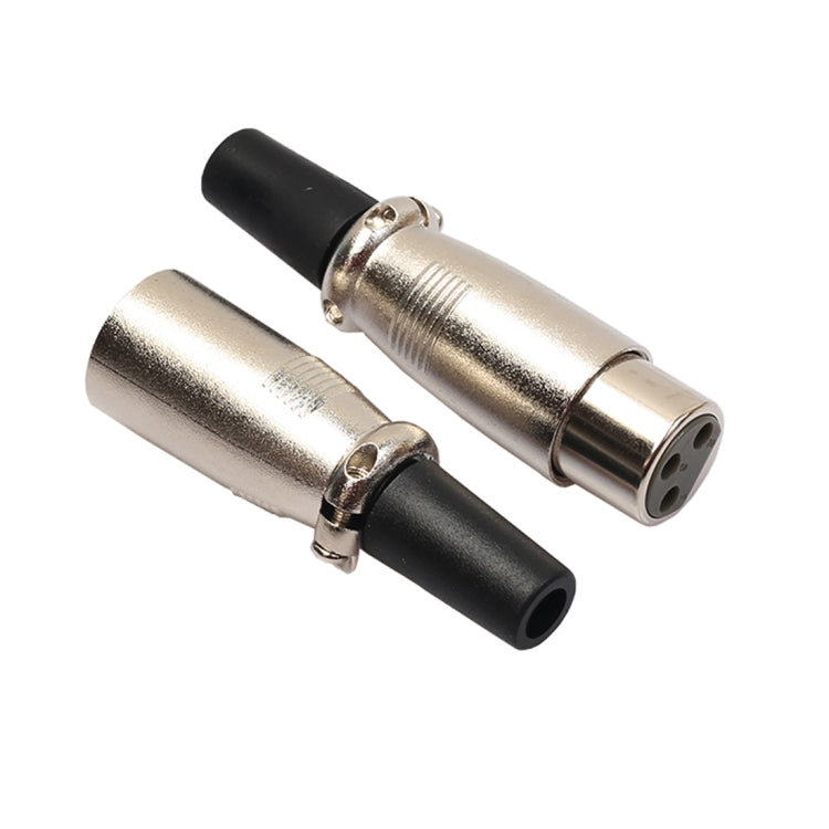 5 pares de conector XLR de 3 pines macho + conector hembra para micrófono, 5 Pairs