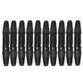 10 pares de conector XLR de 3 pines macho + conector hembra para micrófono, 10 Pairs