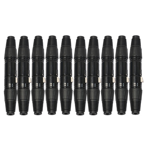 10 pares de conector XLR de 3 pines macho + conector hembra para micrófono, 10 Pairs