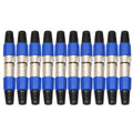 10 pares de conector de audio XLR macho hembra de metal de 3 pines, 10 Pairs