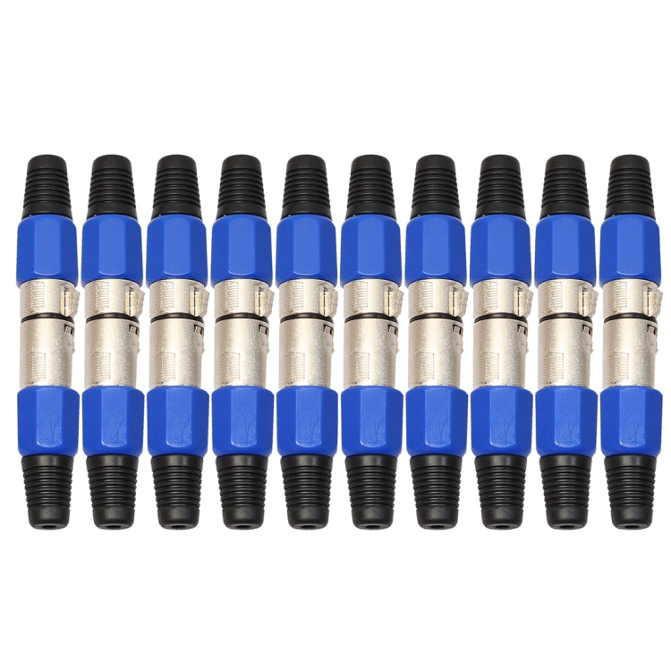 10 pares de conector de audio XLR macho hembra de metal de 3 pines, 10 Pairs
