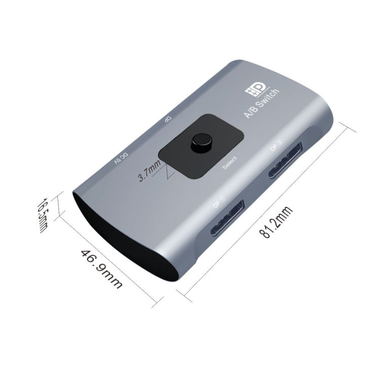 Conmutador DP bidireccional Z57 DP hembra x 2 a USB-C / Type-C + DP hembra, Z57