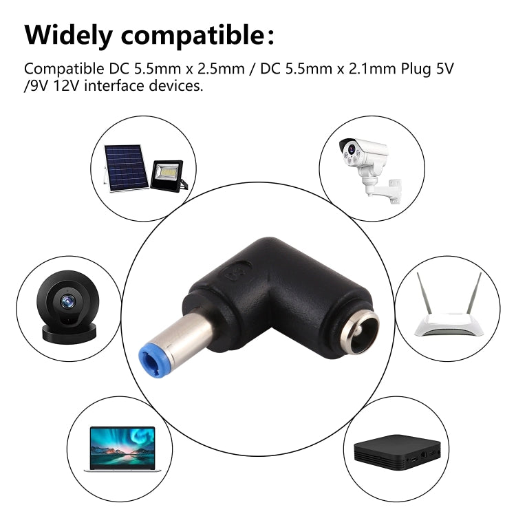 Conector de clavija de alimentación CC de 5,5 x 2,5 mm a 5,5 x 2,1 mm