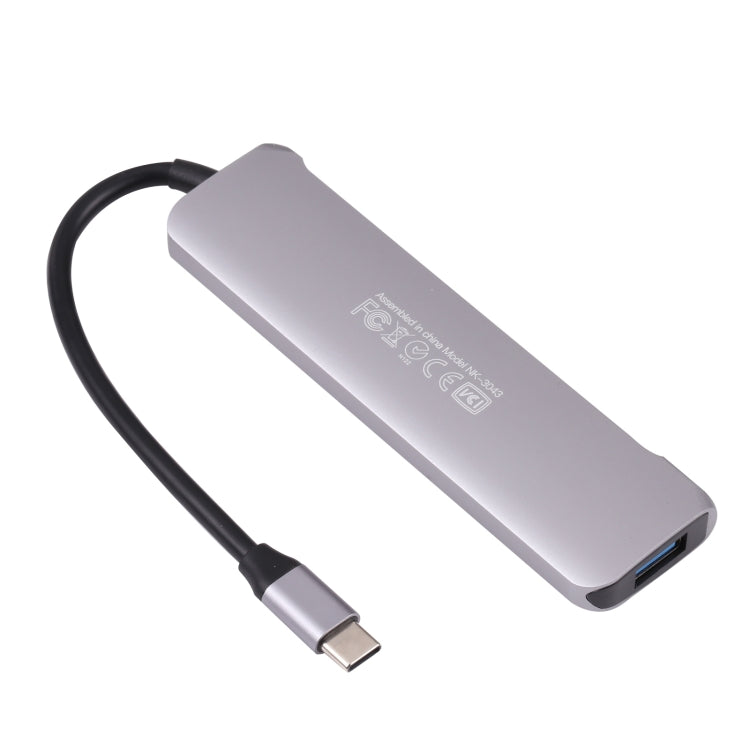 Estación de acoplamiento con adaptador multifunción tipo C / USB-C 6 en 1