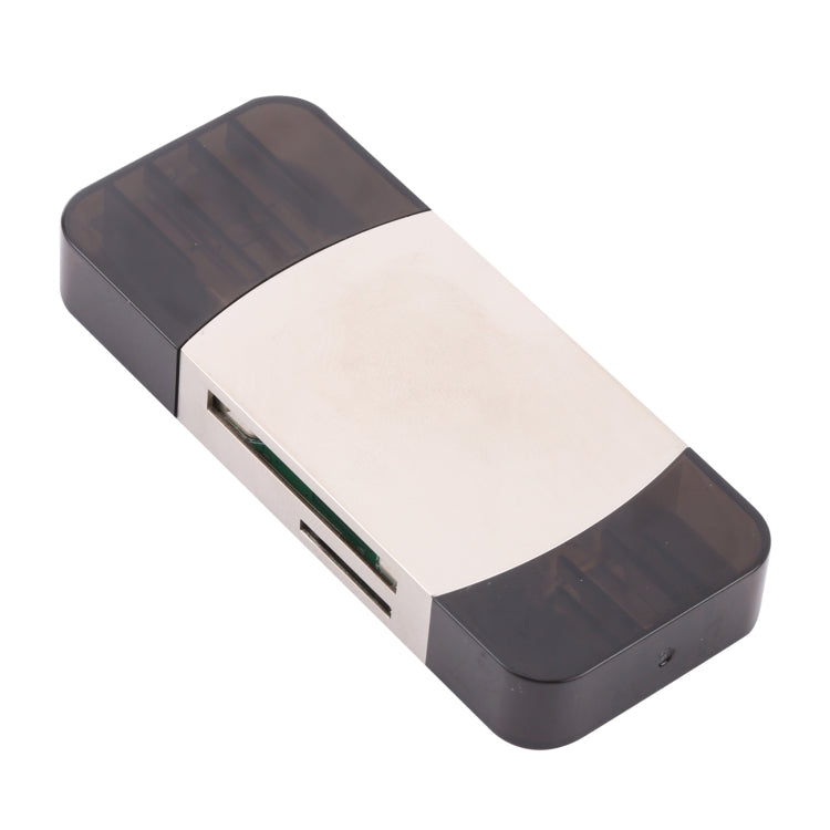 8 en 1 Tipo-C / USB-C + 8 pines + USB dual + SD + TF + Micro tarjeta + Adaptador multifunción OTG, 8 In 1