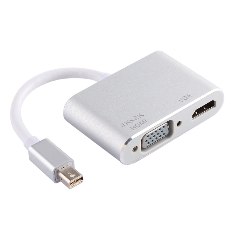Adaptador 2 en 1 4Kx2K Mini DisplayPort a VGA y HDMI