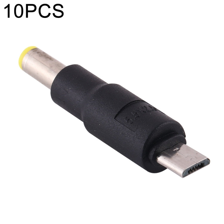10 Uds. Conector de clavija de alimentación CC Micro USB de 5,5x2,5mm, 5.5 x 2.5mm