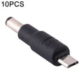 10 Uds. Conector de clavija de alimentación CC Micro USB de 5,5x2,1mm, 5.5 x 2.1mm