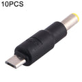 10 Uds. Conector de clavija de alimentación CC Micro USB de 5,5x1,7mm, 5.5 x 1.7mm