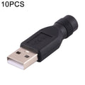 10 piezas 4,0 x 1,7 mm hembra a USB 2.0 macho conector de clavija de alimentación CC, 4.0 x 1.7mm Female