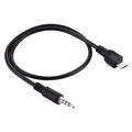 Cable auxiliar de audio macho a micro USB macho de 3,5 mm, longitud: aproximadamente 40 cm, Micro USB 40cm
