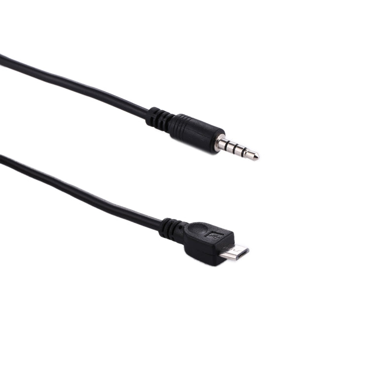 Cable auxiliar de audio macho a micro USB macho de 3,5 mm, longitud: aproximadamente 40 cm, Micro USB 40cm