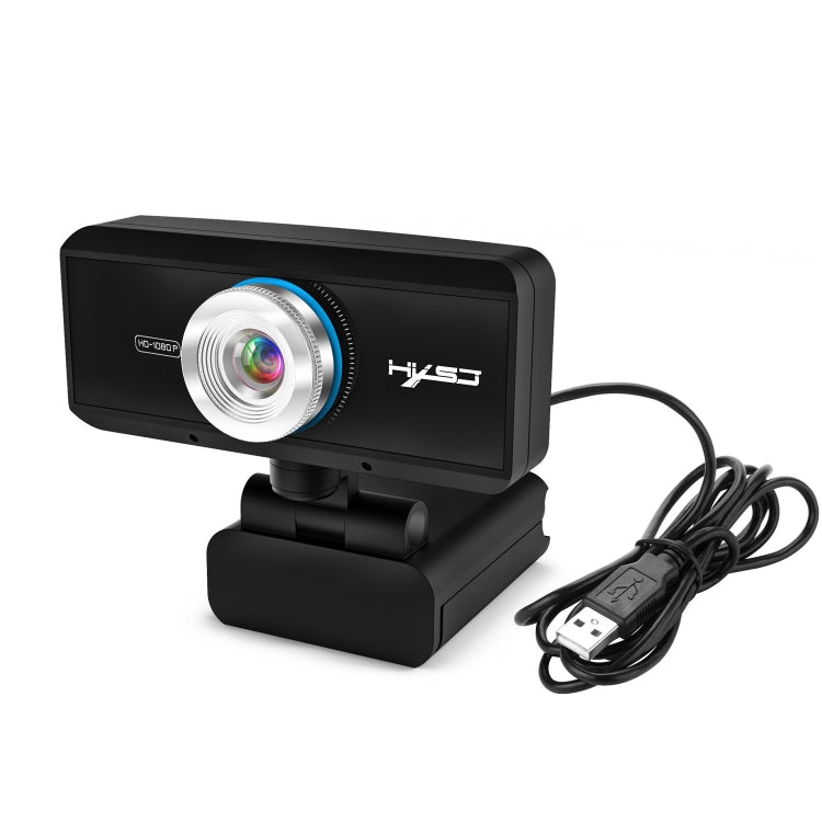 HXSJ S4 1080P Cámara de PC con cámara web de video con enfoque manual ajustable de 180 grados HD con micrófono