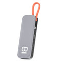 ROCK TR03 Adaptador HUB de extensión multifuncional tipo C / USB-C a HDMI 8 en 1, TR03