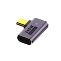 Adaptador de curvatura lateral de 240 W USB-C/Tipo C hembra a USB-C/Tipo C macho de 40 Gbps con luz, Side Bend Adapter