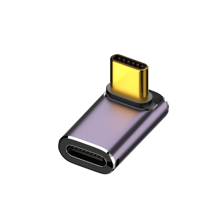 Adaptador de ángulo vertical de 240 W USB-C/Type-C hembra a USB-C/Type-C macho de 40 Gbps con luz, Vertical Angle Adapter