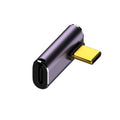 Adaptador de curvatura media de 240 W USB-C/Tipo C hembra a USB-C/Tipo C macho de 40 Gbps con luz, Medium Bend Adapter