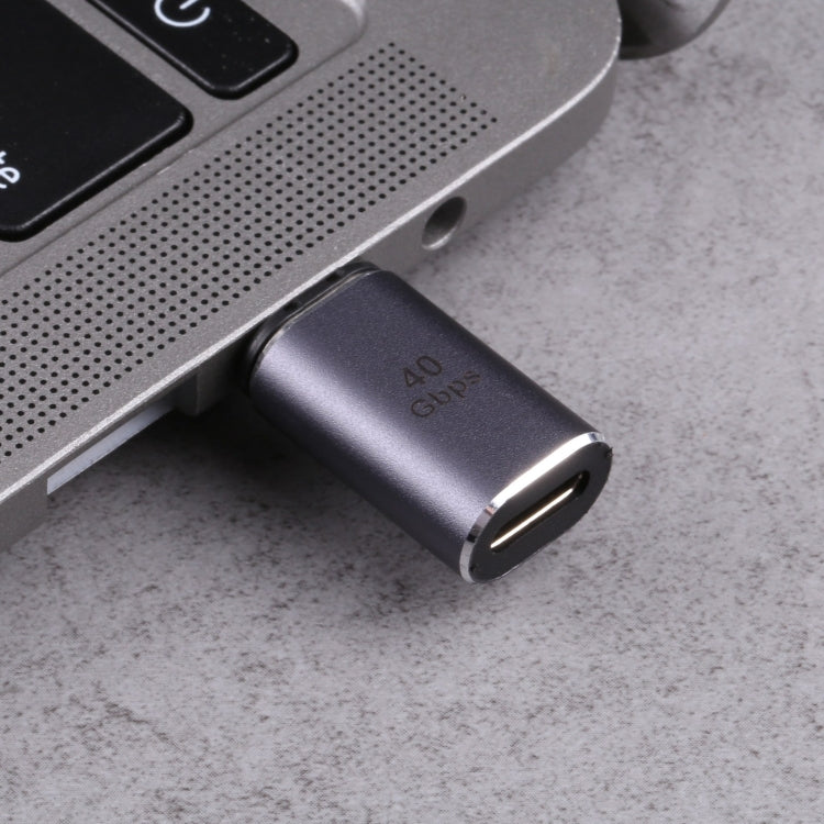 Adaptador hembra de cabezal magnético USB-C / Type-C macho a USB-C / Type-C de 40 Gbps