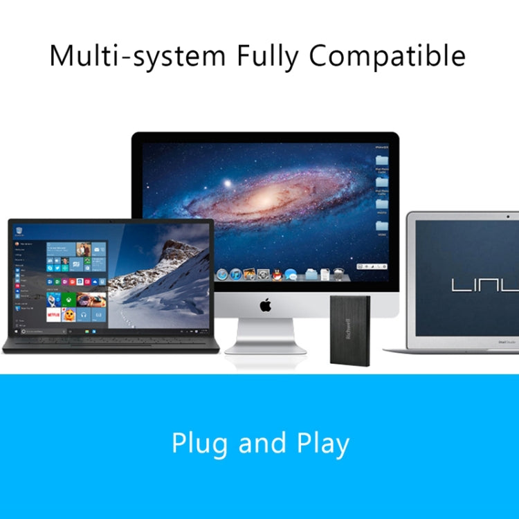 Richwell SATA R23-SATA-250GB 250GB Unidad de disco duro móvil con interfaz USB3.0 de 2,5 pulgadas, 250GB