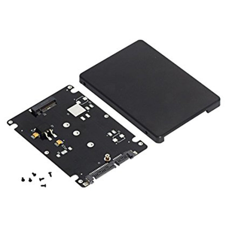 Tarjeta adaptadora M.2 NGFF SSD a SATA III de 2,5 pulgadas con cubierta, NGFF to 2.5 inch SATA III Black, NGFF to 2.5 inch SATA III White