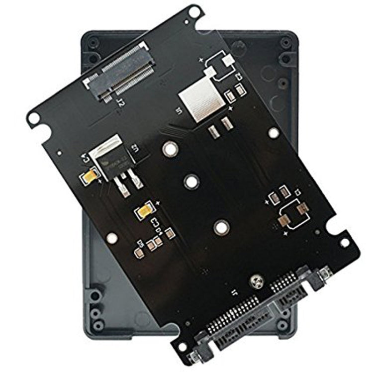Tarjeta adaptadora M.2 NGFF SSD a SATA III de 2,5 pulgadas con cubierta, NGFF to 2.5 inch SATA III Black, NGFF to 2.5 inch SATA III White