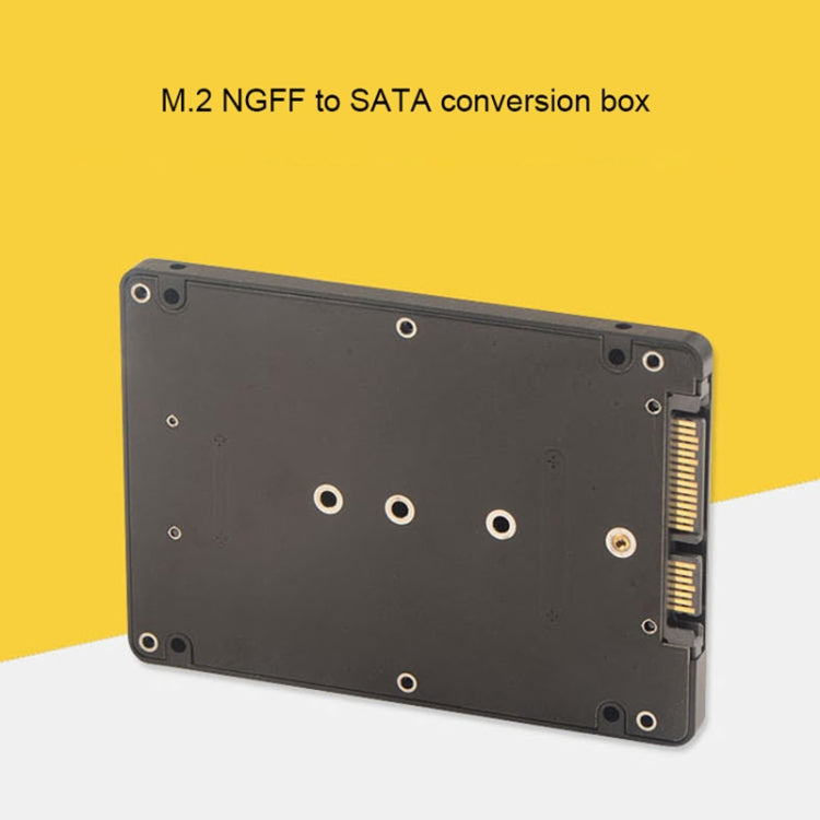 Tarjeta adaptadora M.2 NGFF SSD a SATA III de 2,5 pulgadas con cubierta, NGFF to 2.5 inch SATA III Black, NGFF to 2.5 inch SATA III White