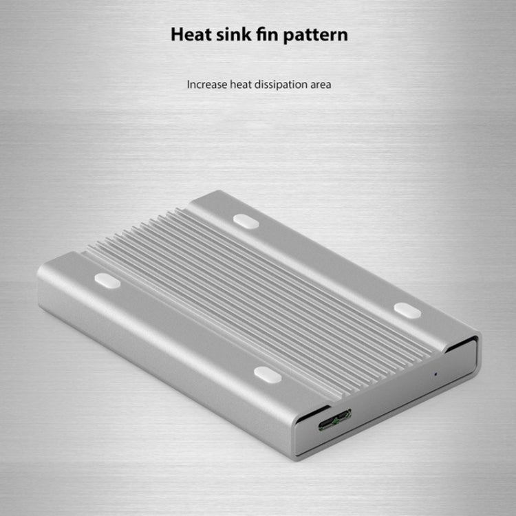 Caja HDD con interfaz Micro B Blueendless U23Q SATA de 2,5 pulgadas con cable USB-C / Type-C a USB-C / Type-C, grosor de soporte: 1 cm o menos, Type-C  (1cm)