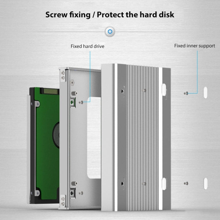 Caja HDD con interfaz Micro B Blueendless U23Q SATA de 2,5 pulgadas con cable USB-C / Type-C a USB-C / Type-C, grosor de soporte: 1 cm o menos, Type-C  (1cm)
