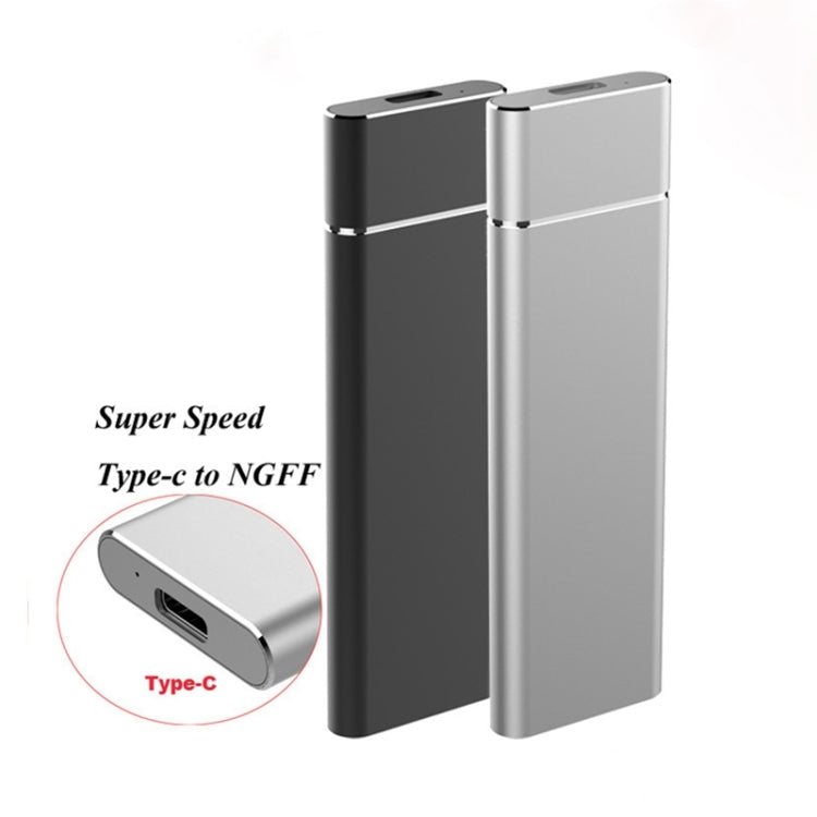 Carcasa SSD de aleación de aluminio con interfaz USB 3.1 M.2 NGFF a USB-C / Type-C, NGFF to USB Type-C Silver, NGFF to USB Type-C Black