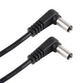 Cable de enchufe de fuente de alimentación CC, codo macho a macho, 30cm, 5A, 5,5 x 2,1mm, CC 12-24V