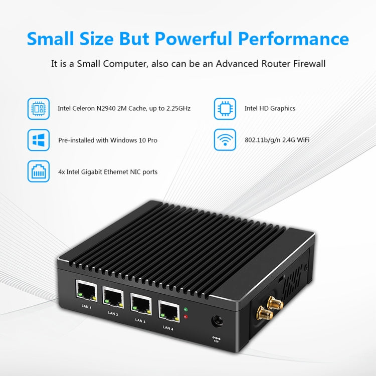 Mini PC K660G4 con sistema Windows y Linux, procesador Intel Celeron N2840 Quad-Core 2M Cache, 1,83 GHz, hasta 2,25 GHz, 2 GB de RAM + 32 GB SSD, 2GB+32GB