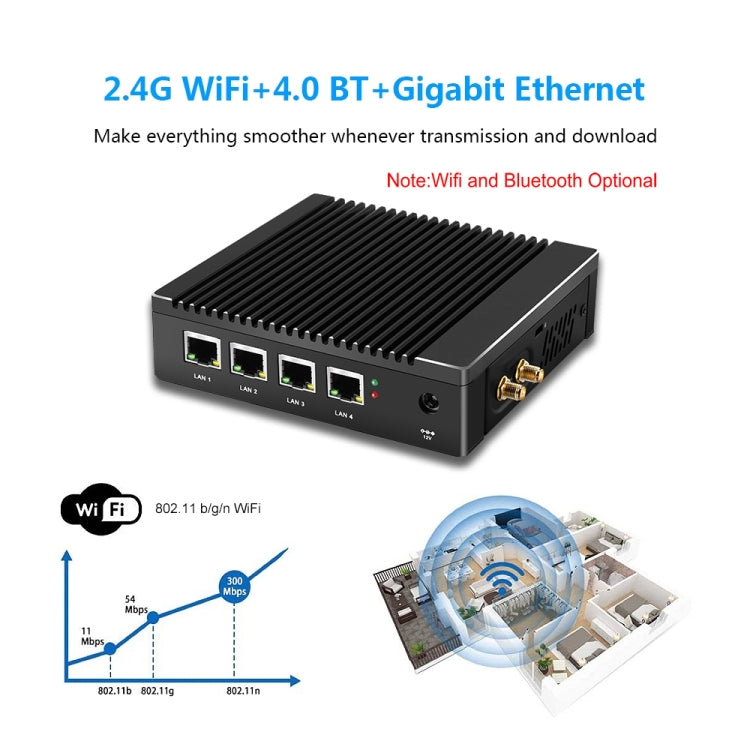 Mini PC K660G4 con sistema Windows y Linux, procesador Intel Celeron N2840 Quad-Core 2M Cache, 1,83 GHz, hasta 2,25 GHz, 2 GB de RAM + 32 GB SSD, 2GB+32GB
