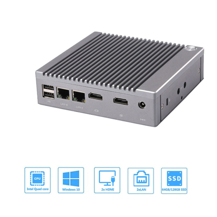 Mini PC K660S con sistema Windows y Linux, procesador Intel Celeron N2840 Quad-Core 1,83-2,25 GHz, 2 GB de RAM + 32 GB SSD, 2GB+32GB