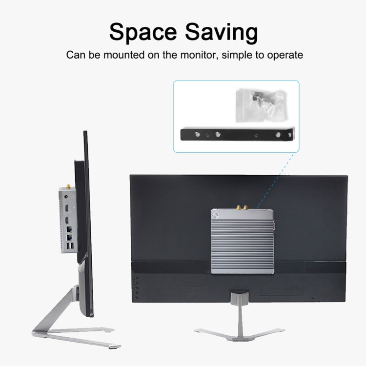 Mini PC K660S con sistema Windows y Linux, procesador Intel Celeron N2840 Quad-Core 1,83-2,25 GHz, 2 GB de RAM + 32 GB SSD, 2GB+32GB