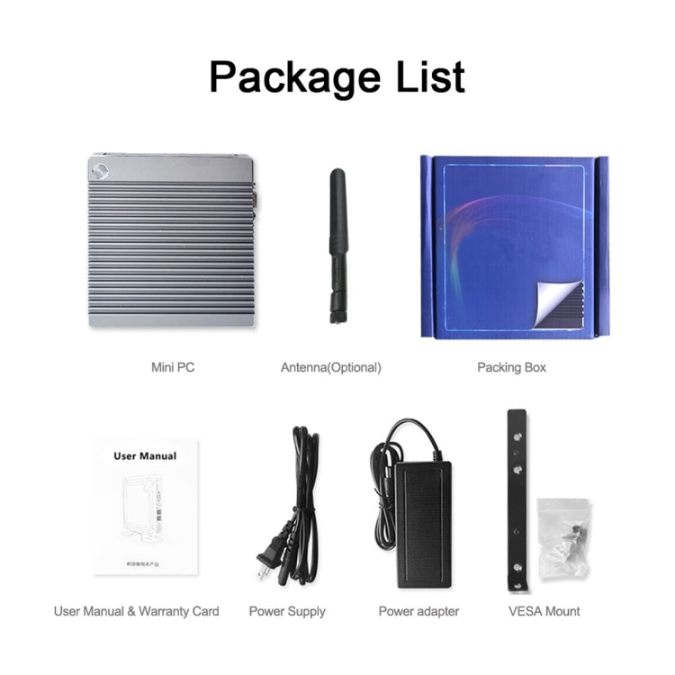 Mini PC K660S con sistema Windows y Linux, procesador Intel Celeron N2840 Quad-Core 1,83-2,25 GHz, 2 GB de RAM + 32 GB SSD, 2GB+32GB