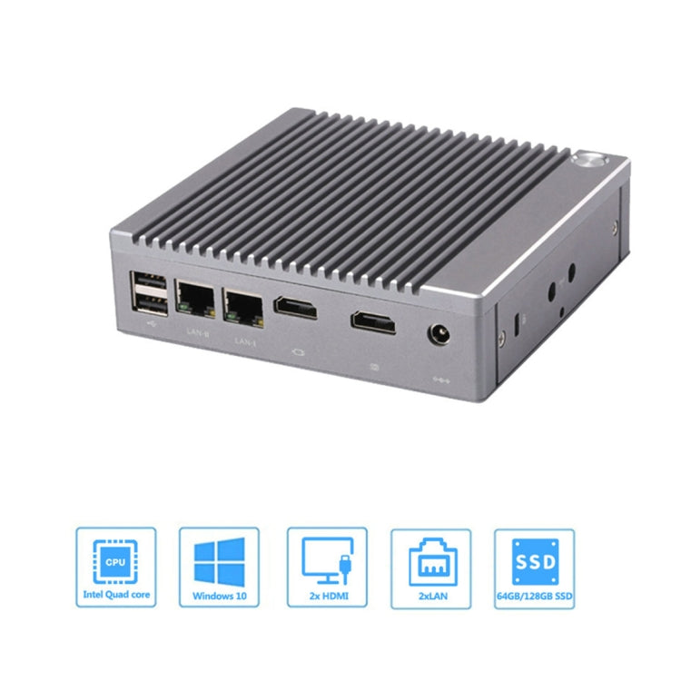 Mini PC K660S con sistema Windows y Linux, procesador Intel Celeron N2840 Quad-Core 1,83-2,25 GHz, 4 GB de RAM + 64 GB de SSD, 4GB+64GB